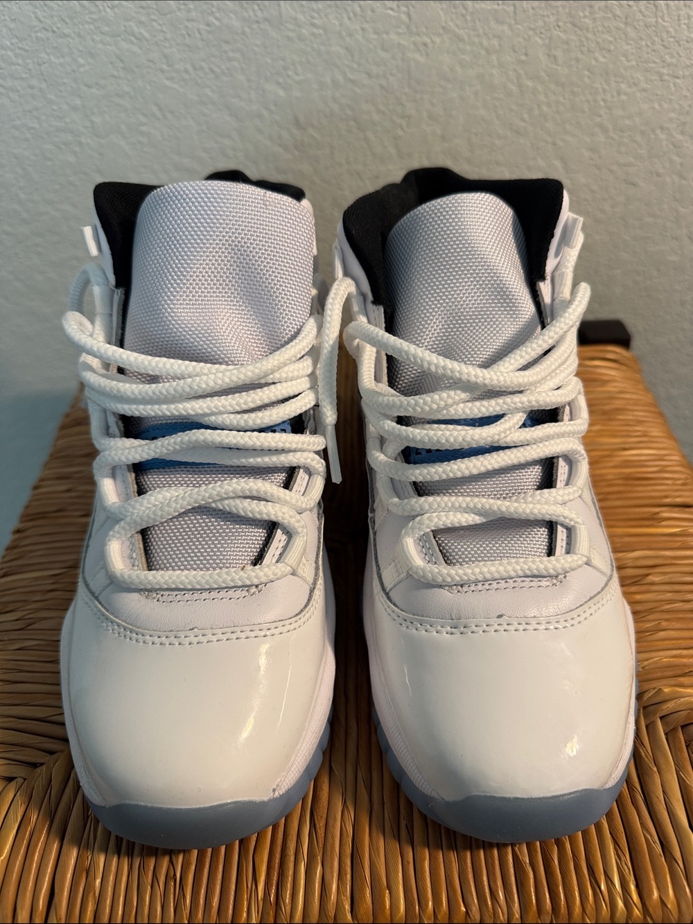 Jordan 11 Kids White and Black High-Top Sneakers